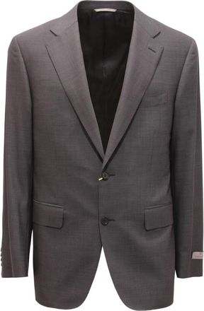 Canali Wollen Pak Grijs - Heren - Blazers - Grijs - 2XL - Wol - Jassen