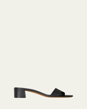 The Row Leather Mule Sandals