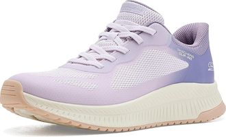 Skechers Hands Free Slip-Ins Bobs Squad 4 - Staple Look Womens Shoes Purple/Multi : 6.5 B - Medium, Synthetic/Textile