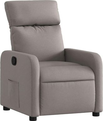 vidaXL Sill&oacute;n Reclinable De Tela Gris Taupe Vidaxl