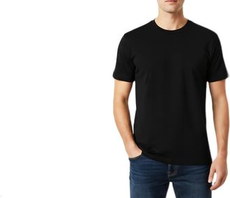 Generic Mens Cotton T-Shirts, Pack of 2, Short Sleeve, Crew Neck, Regular Fit, Casual, Black, 100% Cotton (UK, Alpha, M, Regular, Regular)