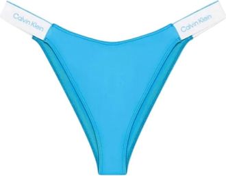 Calvin Klein Delta Bikini Zwemkleding Legacy Collectie - Dames - Bikinis - Blauw - S - Nylon - Badmode