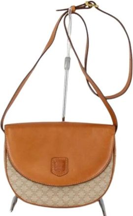 Celine Pre-owned Cross Body Bags, female, Brown, Size: ONE SIZE Pre-owned Vintage Shoulder Bag
