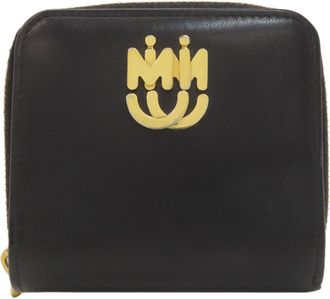 Miu Miu Black Leather Wallet (Bi-Fold) (Pre-Owned)