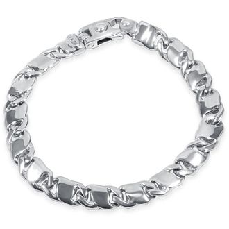 Pompeii3 Mens Link 14k Gold (37gram) or Platinum (59gram) 8mm Bracelet 8.25