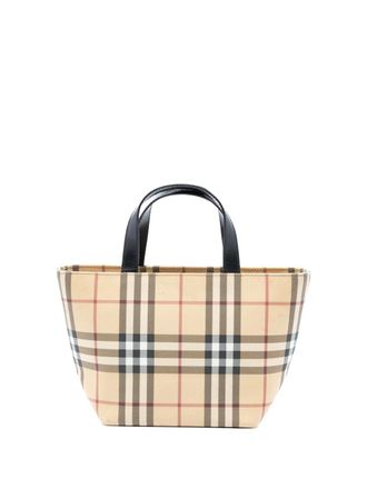 Burberry 2000-2017 Mini House Check Canvas tote bag - Brown