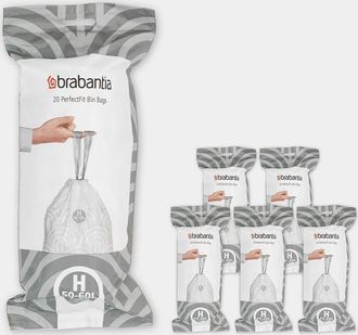 Brabantia Bolsas De Basura Brabantia Blanco 50 60 Litros 6 Rollos