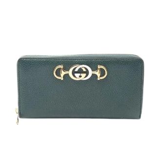Gucci Pre-owned Wallets, female, Green, Size: ONE SIZE Pre-owned Zumi Leather Long Wallet