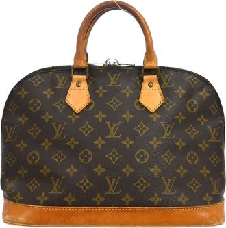 Louis Vuitton Alma Monogram Canvas Brown Canvas Handbag (Pre-Owned)