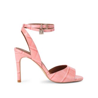 Kurt Geiger Womens Leather Brixton Ankle Strap Sandals - Pink - Size UK 4