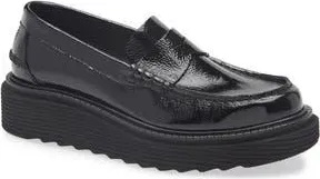 Pedro Garcia Sloan Platform Penny Loafer in Black at Nordstrom Rack, Size 10.5Us / 40.5Eu