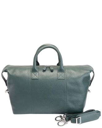 Royce New York Leather Overnight Duffel Bag