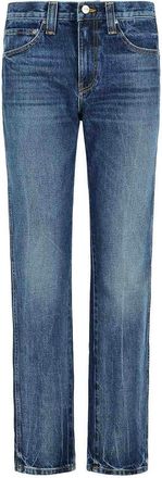 Khaite Farley Blue Cotton Jeans
