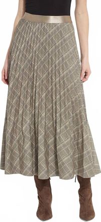 Lyss&eacute; Sabrina Pleated Midi Skirt In Smoke