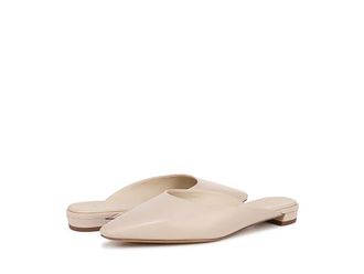 Vince Ana Slip-On Mules Womens Flat Shoes Birch Sand Leather : 7.5 M