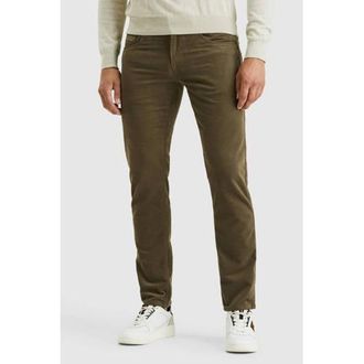 PME Legend regular fit jeans met textuur groen