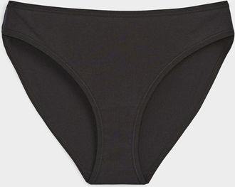 Miiyu Womens Plain edging bikini panty 100% organic cotton