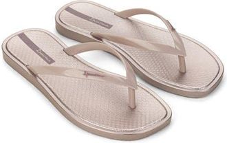 Ipanema Solar Color Flip Flop in Beige/Metallic Beige at Nordstrom, Size 10