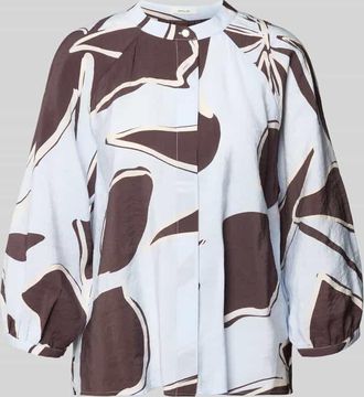 OPUS Bluse mit Rundhalsausschnitt Modell Faloom in Hellblau, Gr&ouml;&szlig;e 36