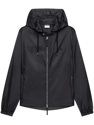 Courrèges hooded windbreaker - Black