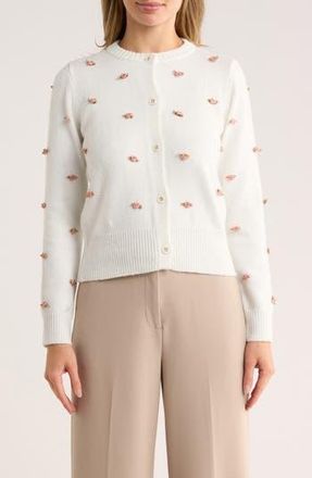 By Design Rose Marie Cardigan in Cloud Dancer at Nordstrom Rack, Size X-Small
