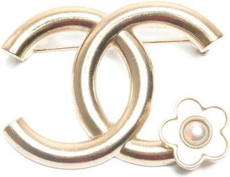 Chanel 2018 CC Camellia brooch - Goud