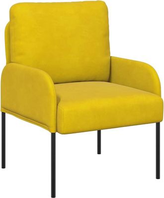 vidaXL Sof&aacute;s Con Coj&iacute;n 55cm Amarillo Madera Contrachapada Vidaxl