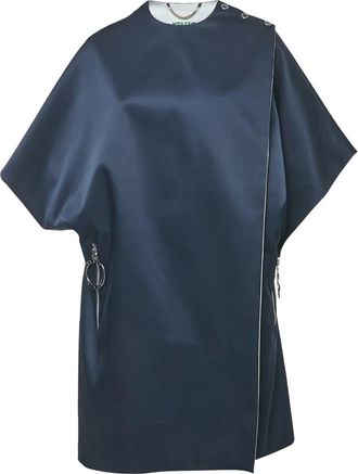 Kenzo Giacca Cape con design a incrocio - Blu