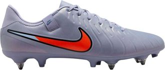 Nike Unisex voetbalschoenen voor volwassenen: Tiempo Legend 10 voor zachte ondergrond (Blauw/Zwart)