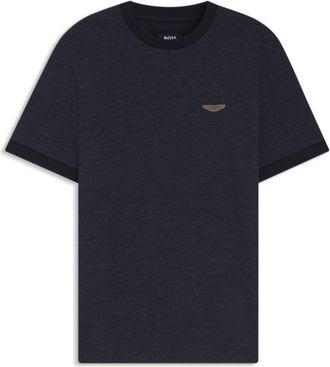 BOSS x ASTON MARTIN T-shirt in wool-cotton jacquard