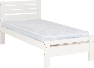 Seconique Seconique - Toledo 3 Feet Bed Frame - L198 x W97.5 x H93 cm - White