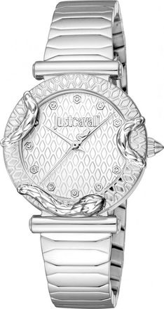 Just Cavalli Womens JC1L234M0215 Ladies Animalier Watch - Silver - One Size