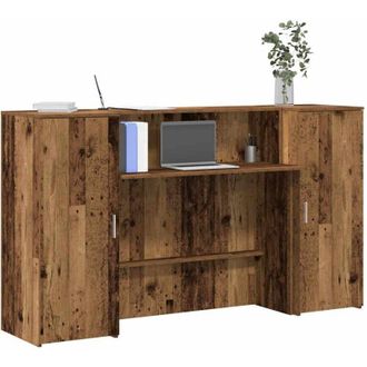 vidaXL Mostrador De Recepci&oacute;n Madera Vieja 180x50x103,5 Cm Vidaxl