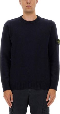 Stone Island Dark Navy Crew Neck Sweater