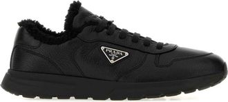 Prada Black Leather Prax 2.0 Sneakers