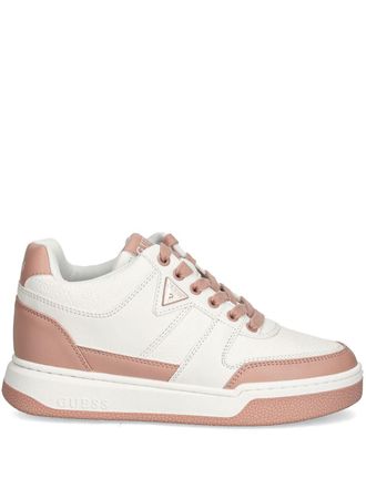 Guess Co Sneakers met vlakken - Wit