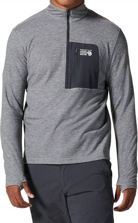 Mountain Hardwear Rogue Pursuit Half Zip Top In Corozo Nut