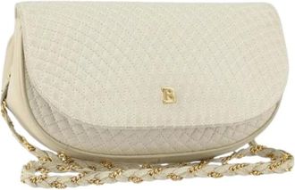 Bally Pre-owned Shoulder Bags, female, White, Size: ONE SIZE Pre-owned Leather Shoulder Bag