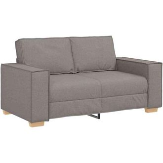 vidaXL Sof&aacute; De 2 Plazas De Tela Gris Topo, 120 Cm Vidaxl