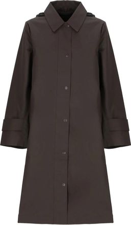 Rains Nara Long W Jacket - Jackets - Mujer - Marr&oacute;n - XS