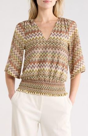 Ramy Brook Mirage Knit Top in Multi Chevron Knit at Nordstrom Rack, Size X-Small