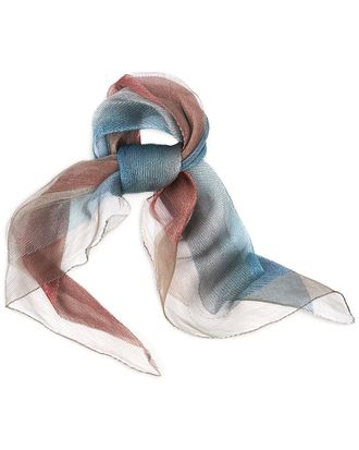 Saachi Saachi Pleated Ombre Glitz Silk Scarf