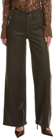DL1961 Dl1961 Hepburn Walnut Coated Wide Leg Jean