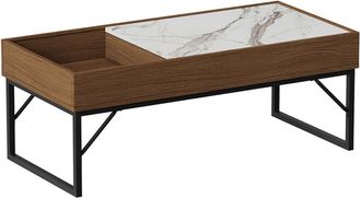 Vicco Mesa De Centro Lunero, Nogal, 105 X 50 Cm Vicco