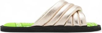 Arizona Love Cabo Gold Muiltjes - Dames - Sandalen - Beige - 36 EU - Katoen - Schoenen