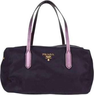 Prada Pre-owned Handbags, female, Purple, Size: ONE SIZE Pre-owned Vintage Handbag