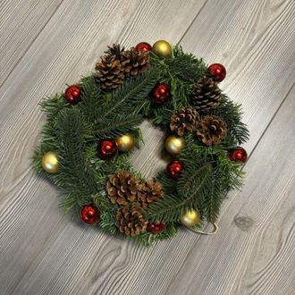 Dmora Decoraci&oacute;n De Navidad Zogno, Estructura En Rojo, Verde