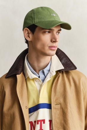 GANT Men Shield Cotton Twill Cap (ONE SIZE) HERB GREEN