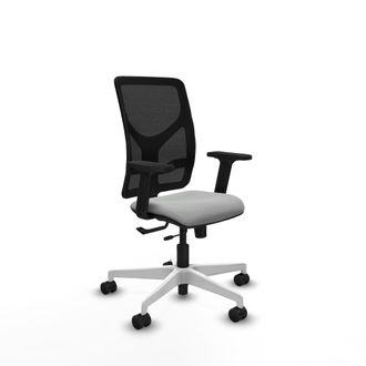 Piqueras y Crespo Silla De Oficina Piqueras Y Crespo Motilla Gris Claro Cuero Sint&eacute;tico