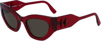 Karl Lagerfeld KL6122S 540 Womens Sunglasses Burgundy Size 52